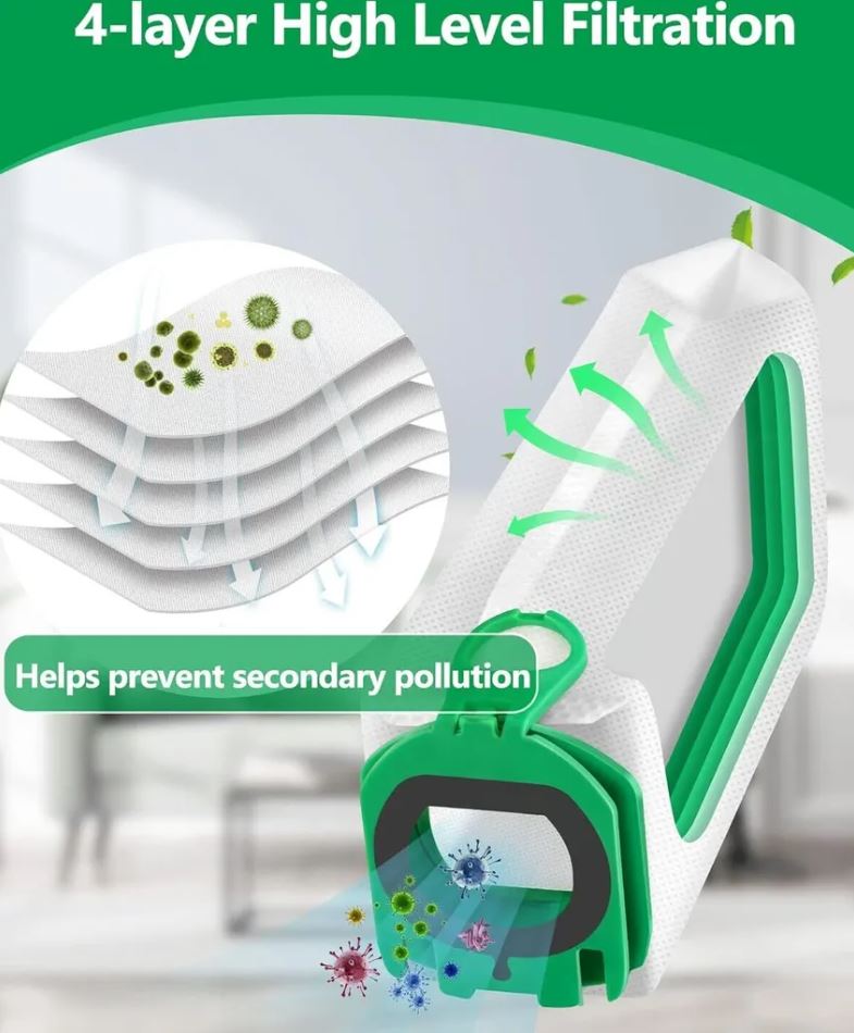 12 vacuum cleaner bags compatible with Vorwerk Kobold VB100 FP100 VB 100 FP 100