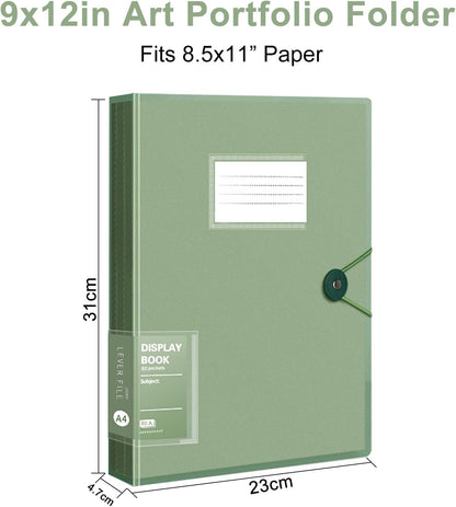 A4 Sichtbuch mit Klarsichthüllen Ordner mit Folien Projektordner für Einzelpersonen, Büro und Zuhause
