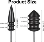 2 sztuki skórzanych burnisher Kit DIY Leathercraft Carving zestaw narzędzi ze temperówką, akcesoria do polerowania, polerka do skóry