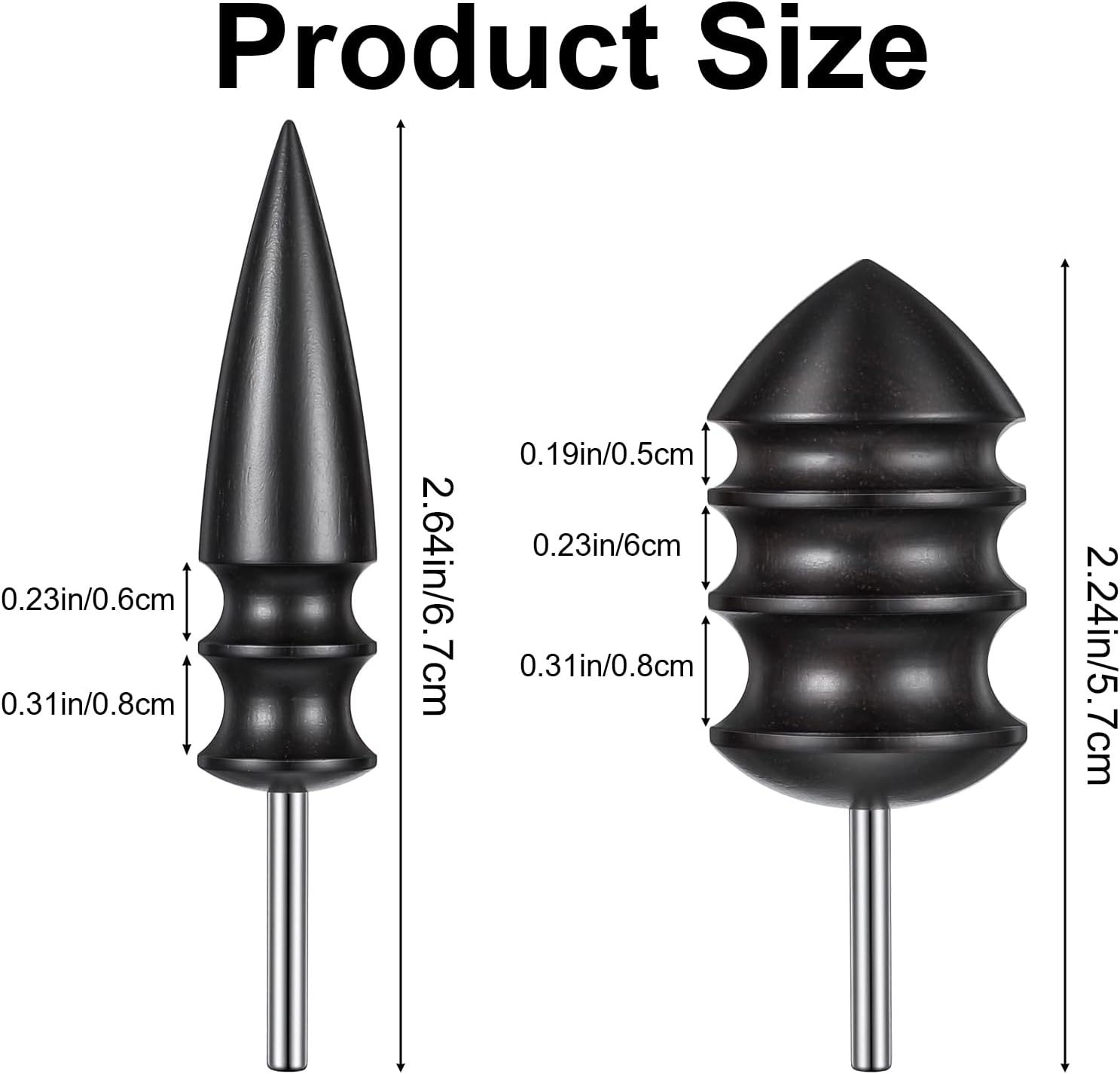 2 sztuki skórzanych burnisher Kit DIY Leathercraft Carving zestaw narzędzi ze temperówką, akcesoria do polerowania, polerka do skóry