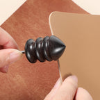 2 sztuki skórzanych burnisher Kit DIY Leathercraft Carving zestaw narzędzi ze temperówką, akcesoria do polerowania, polerka do skóry