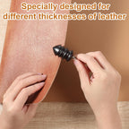 2 sztuki skórzanych burnisher Kit DIY Leathercraft Carving zestaw narzędzi ze temperówką, akcesoria do polerowania, polerka do skóry