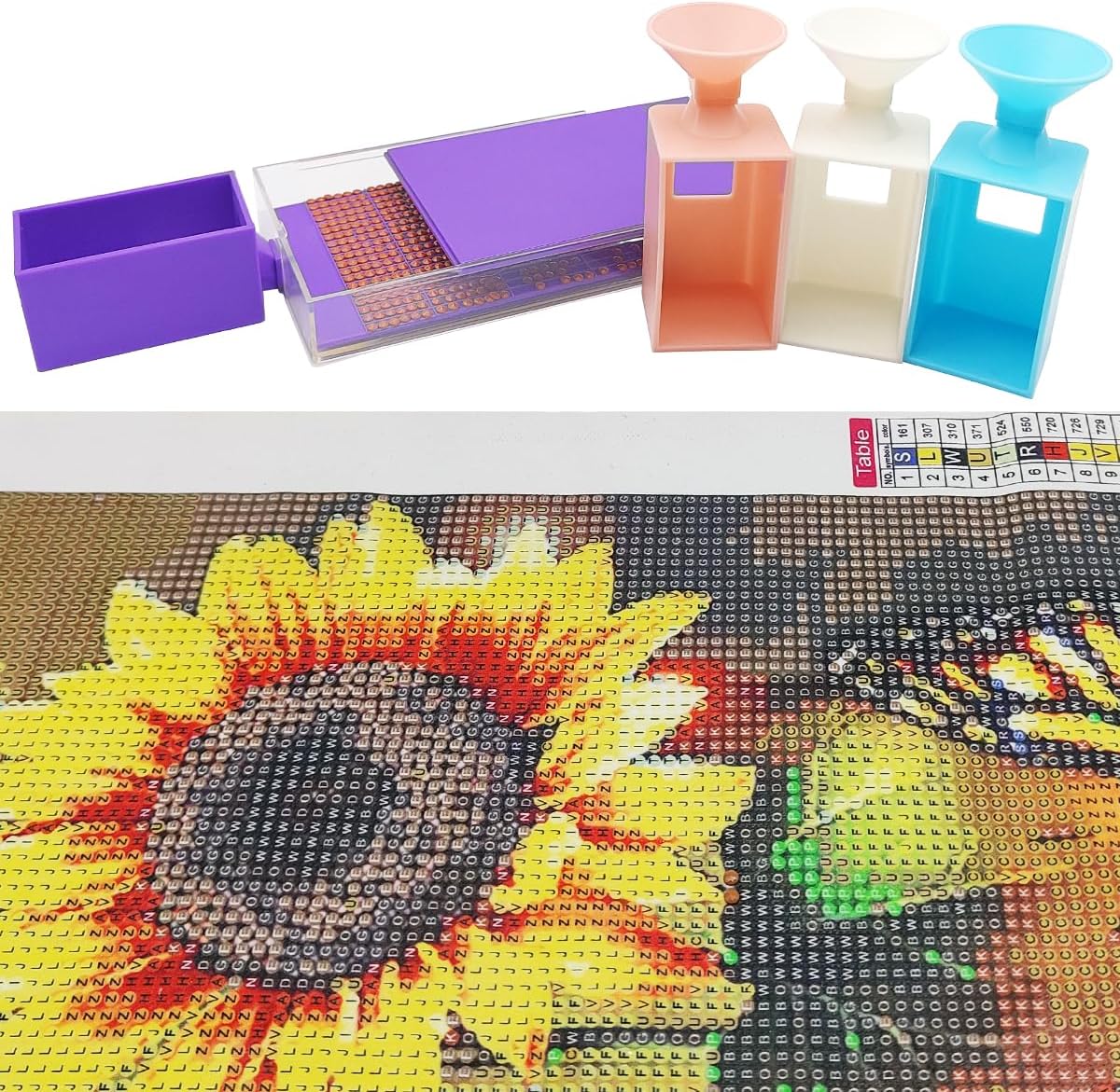 8 zestawów tacek do Diamond Art, akcesoria, przechowywanie Diamond Art, zestawy narzędzi Diamond Art dla dorosłych