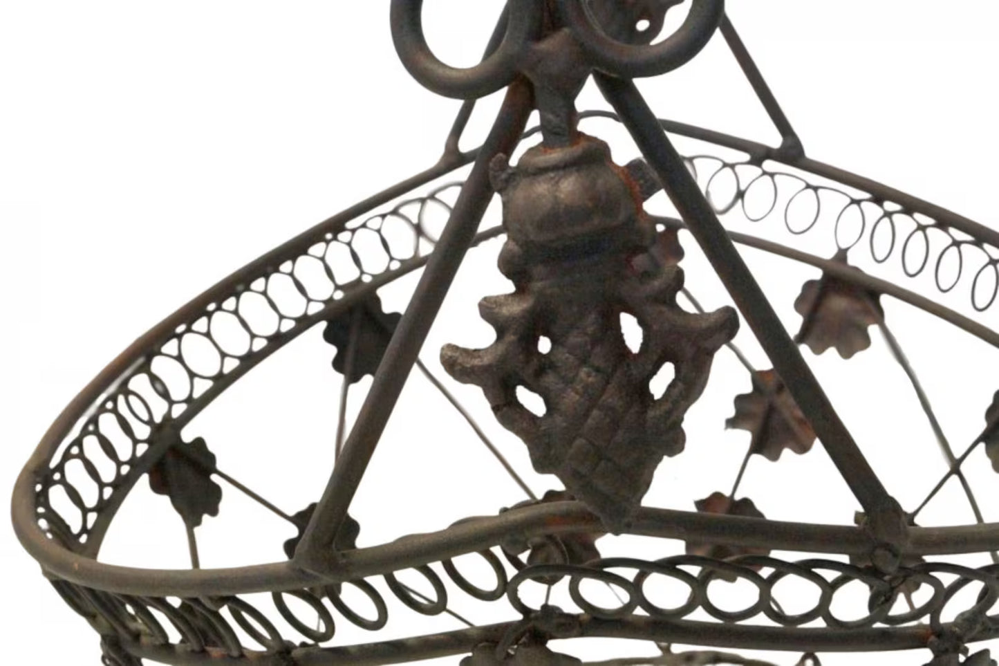 Large Tecla Basket with Handle, approx. 40 cm - Garden Decoration